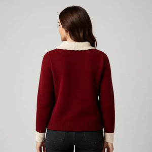 Amoré Cardigan Sweaters for Women - Red - We Lovers Beauty