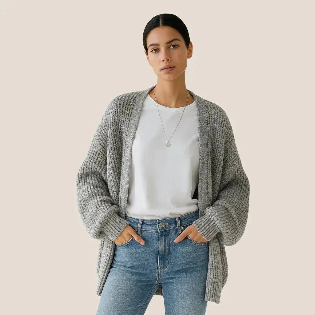 Avaloh Women's Cardigan Gray - We Lovers Beauty