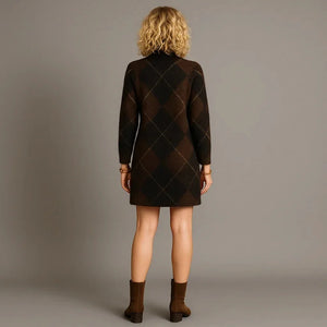 Belgravia Geometric Jumper Sweater Dress - We Lovers Beauty