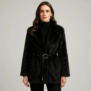 Boho Vintage Faux Fur Coats Ladies Black - We Lovers Beauty