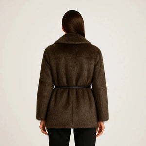 Boho Vintage Faux Fur Coats Ladies - Brown - We Lovers Beauty