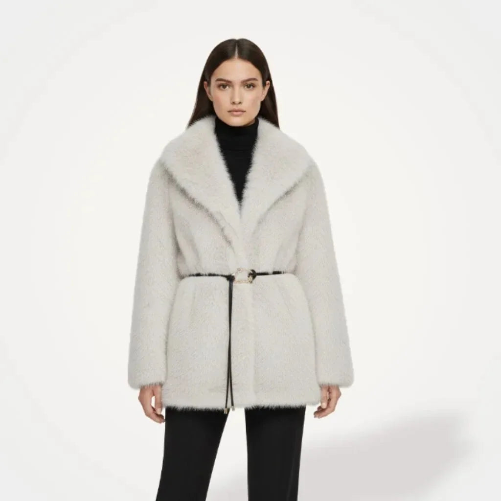 Boho Vintage Faux Fur Women Coats - White - We Lovers Beauty