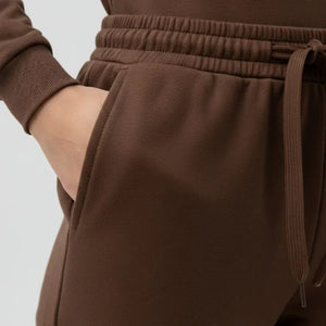 Bresó Women's Pants with Elastic Waist - Brown - We Lovers Beauty