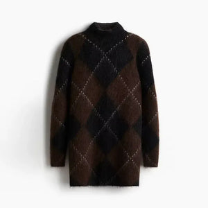 Belgravia Geometric Jumper Sweater Dress - We Lovers Beauty