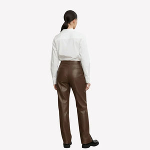 Lia Fake Leather Pants for Women – Brown - We Lovers Beauty