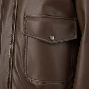 Lise Women's Jacket Leather - Brown - We Lovers Beauty