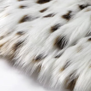 Louise Faux Fur Coats Ladies - Fox Print - We Lovers Beauty
