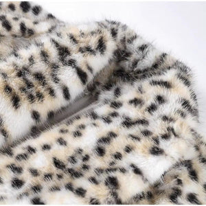 Louise Long Faux Fur Coat - Fox Print - We Lovers Beauty