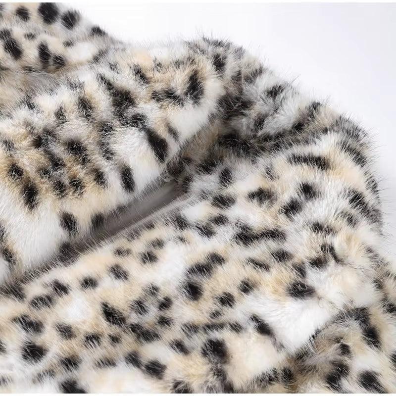 Louise Long Faux Fur Coat - Fox Print - We Lovers Beauty