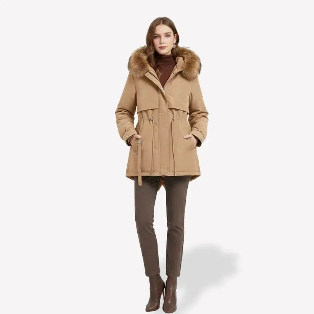 Marry Ladies Fleece Coat - Beige - We Lovers Beauty