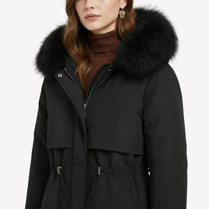 Marry Ladies Fleece Coat - Black - We Lovers Beauty