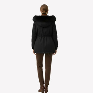 Marry Ladies Fleece Coat - Black - We Lovers Beauty