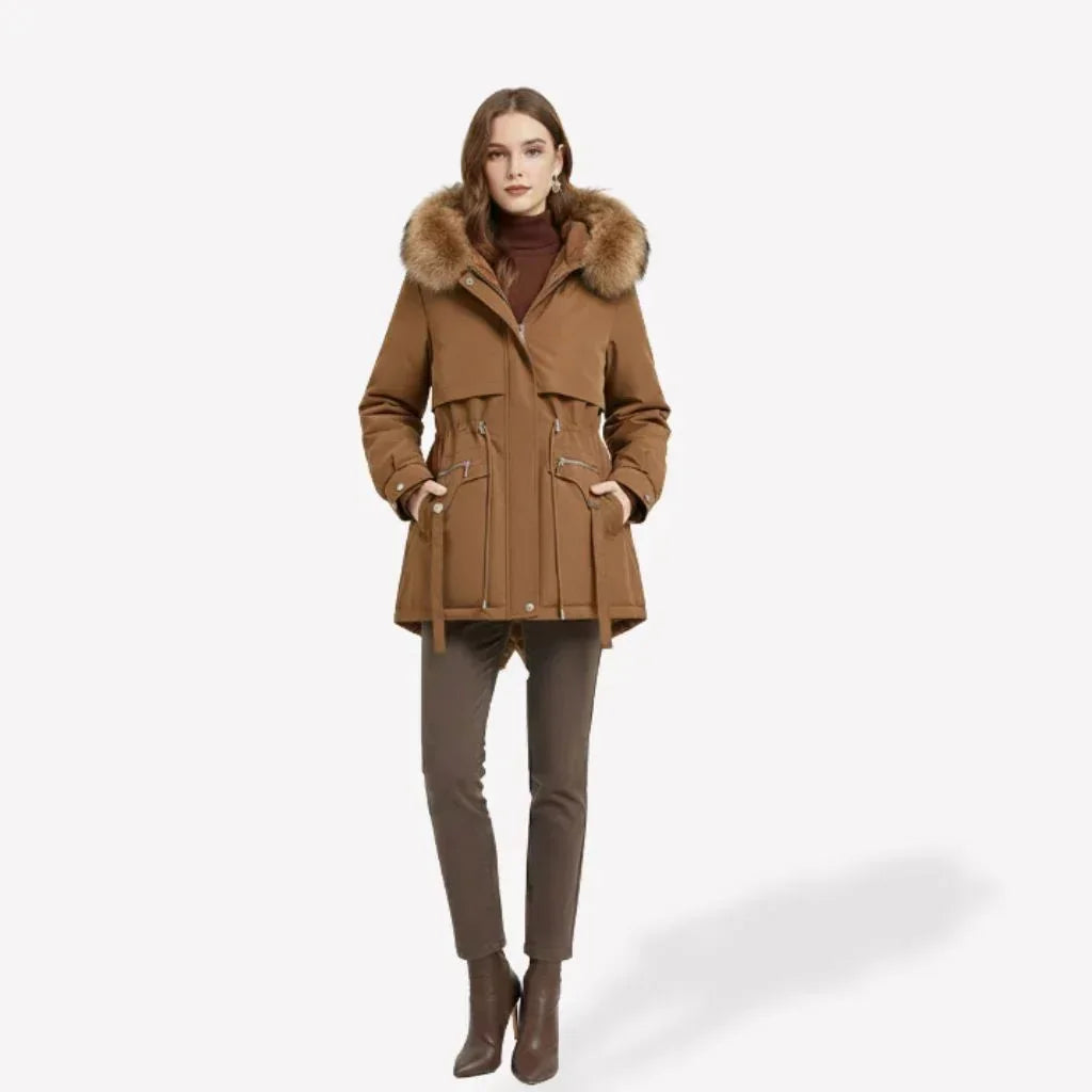 Marry Ladies Fleece Coat - Brown - We Lovers Beauty