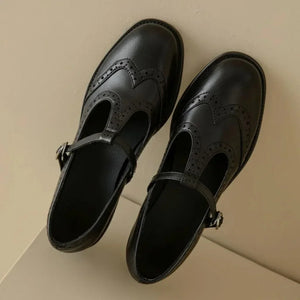 Mary leather loafers for women – Black - We Lovers Beauty