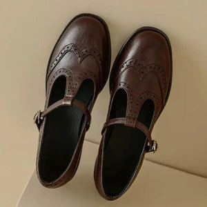 Mary leather loafers for women – Brown - We Lovers Beauty