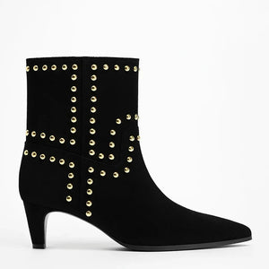 Pajó Ankle Boots With Heels - Black - We Lovers Beauty