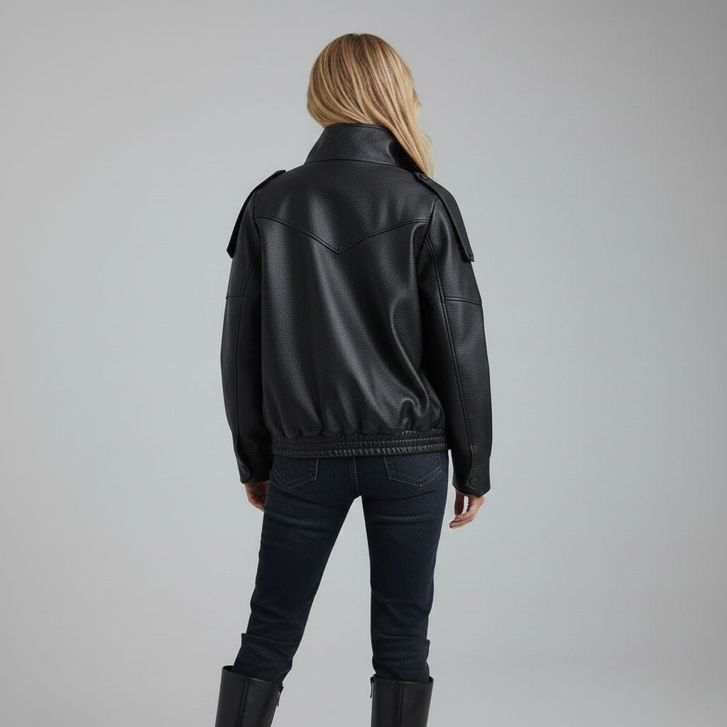 valentino-faux-leather-jacket-for-women-black-02