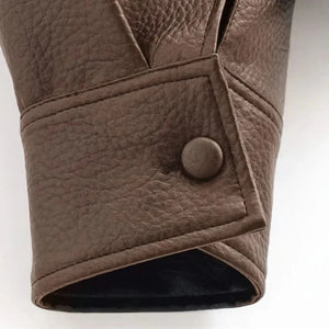 Valentino Faux Leather Jacket for Women – Brown - We Lovers Beauty