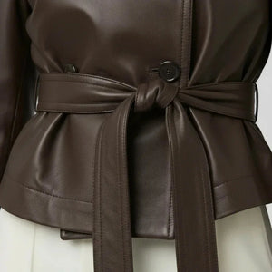 Venor Brown Leather Jacket - We Lovers Beauty