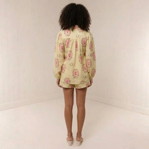 Women's Linen Set — Floral Print - WE LOVERS BEAUTY