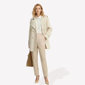 Alfy Women’s Tailored Trousers - Off White - We Lovers Beauty
