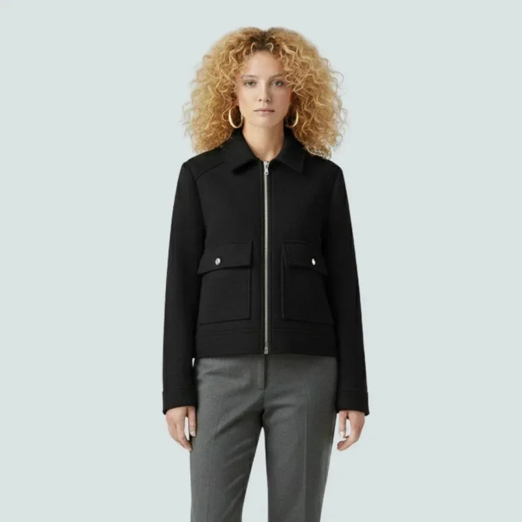 Amarante Women's Coat - Black - We Lovers Beauty