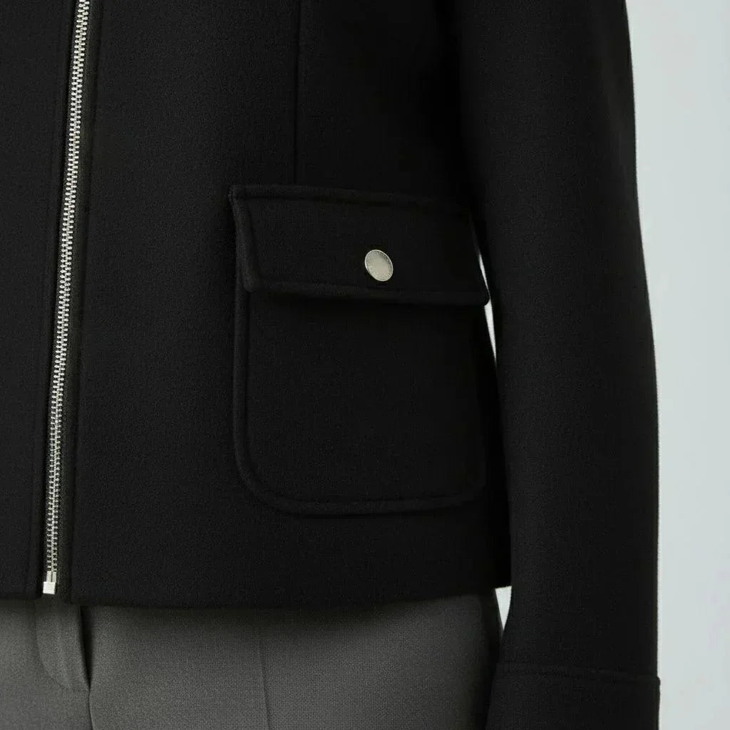 Amarante Women's Coat - Black - We Lovers Beauty