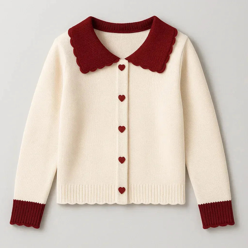Amoré cardigan sweaters for women - Off White - We Lovers Beauty
