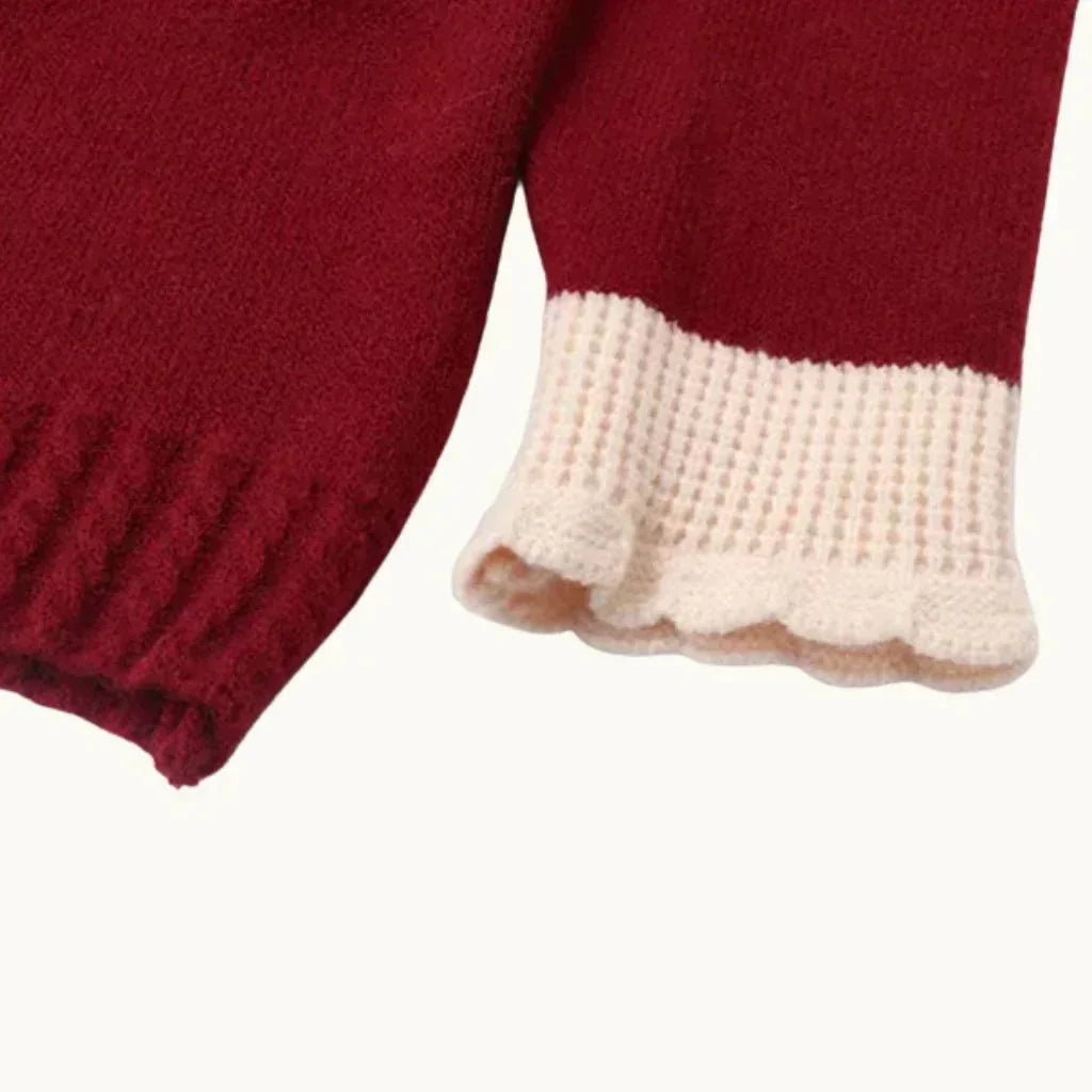 Amoré Cardigan Sweaters for Women - Red - We Lovers Beauty