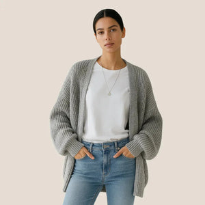 Avaloh Women's Cardigan Gray - We Lovers Beauty