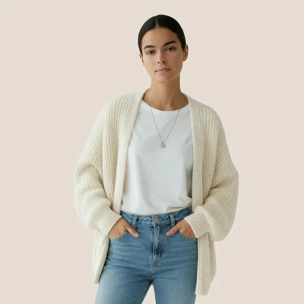 Avaloh Women's Cardigan - White - We Lovers Beauty