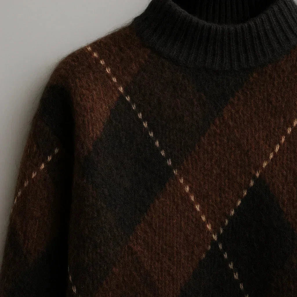 Belgravia Geometric Jumper Sweater Dress - We Lovers Beauty