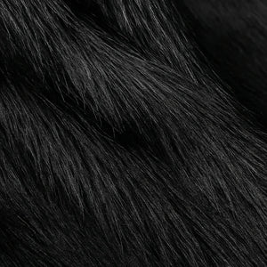Boho Vintage Faux Fur Coats Ladies Black - We Lovers Beauty