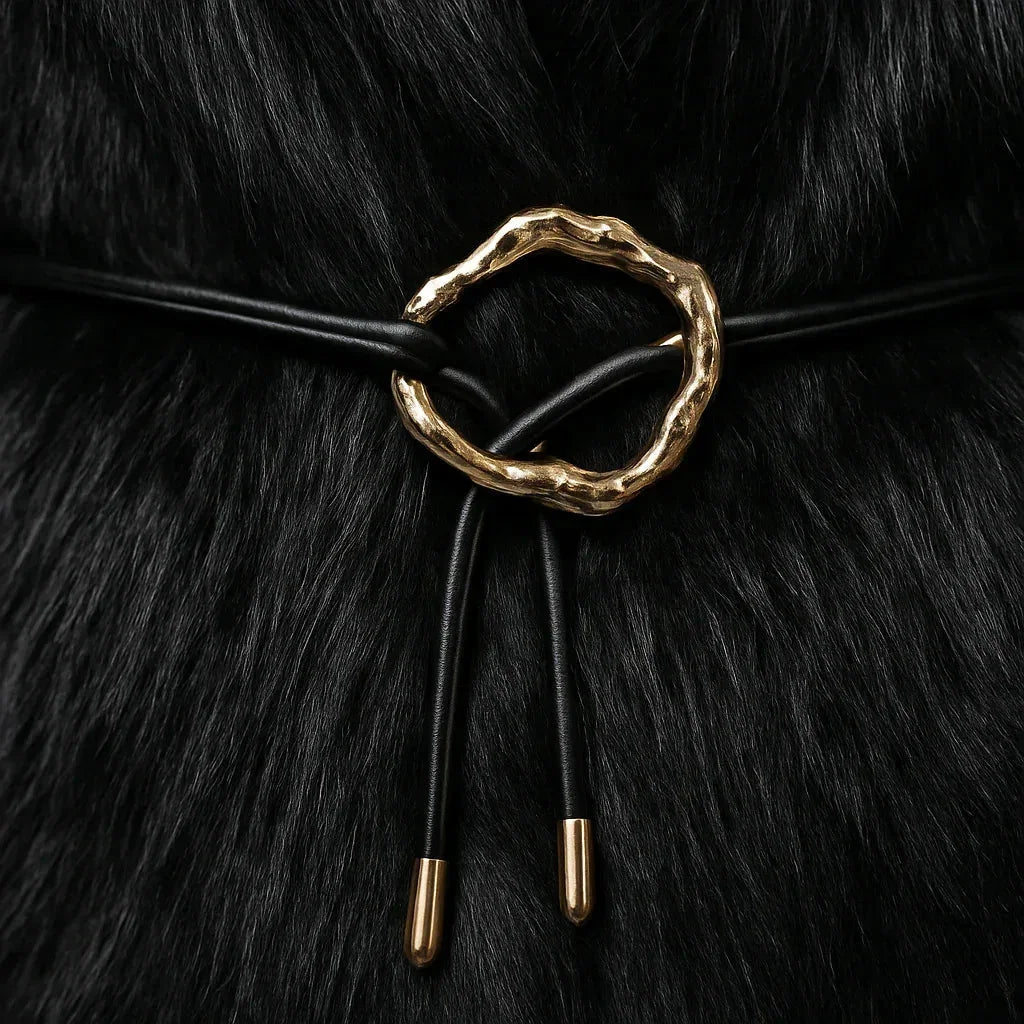 Boho Vintage Faux Fur Coats Ladies Black - We Lovers Beauty