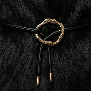 Boho Vintage Faux Fur Coats Ladies Black - We Lovers Beauty