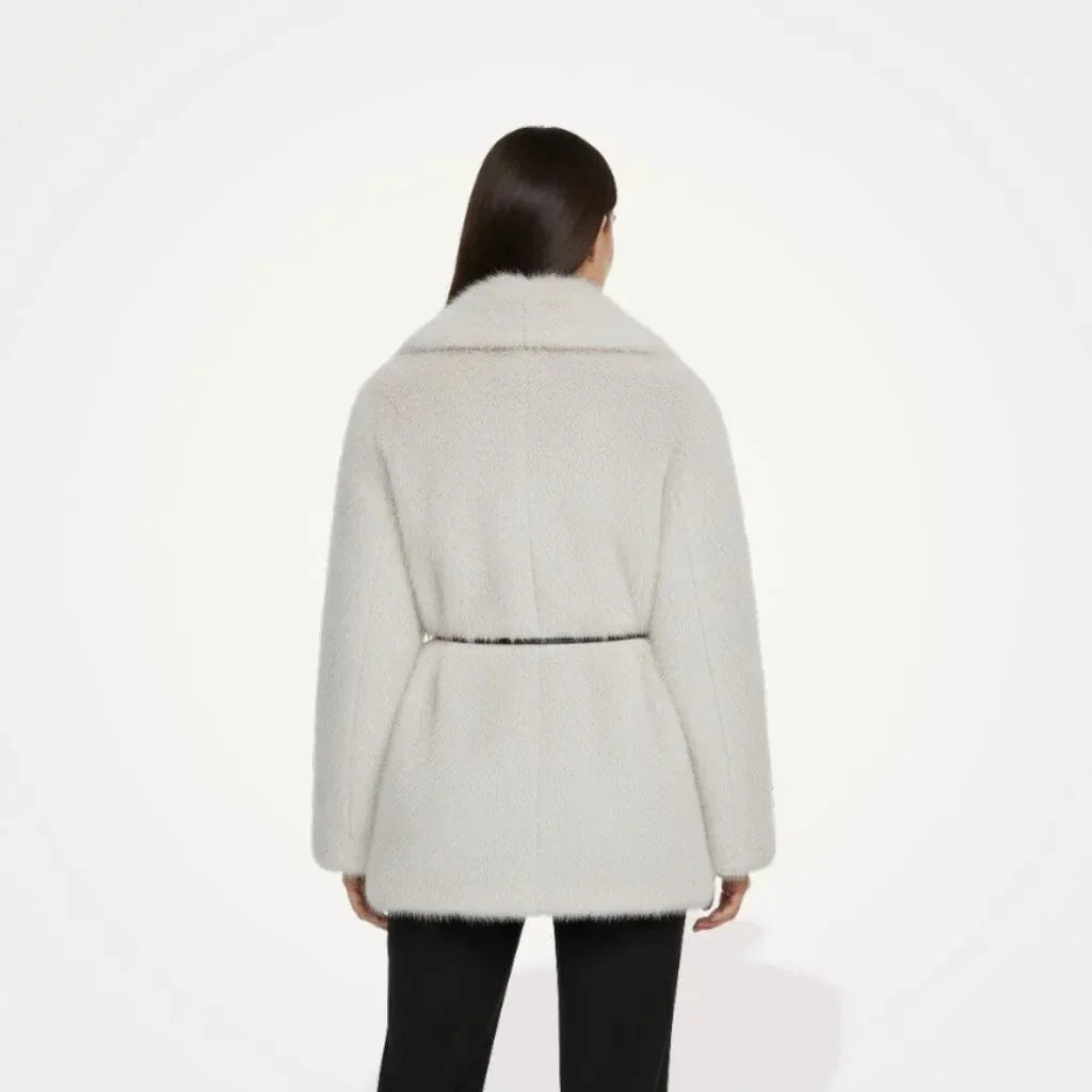 Boho Vintage Faux Fur Women Coats - White - We Lovers Beauty