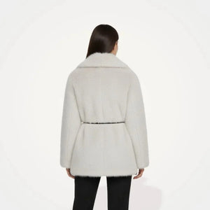 Boho Vintage Faux Fur Women Coats - White - We Lovers Beauty