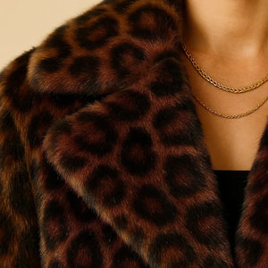 Boreal Faux Fur Coat for Women Leopard Print - We Lovers Beauty