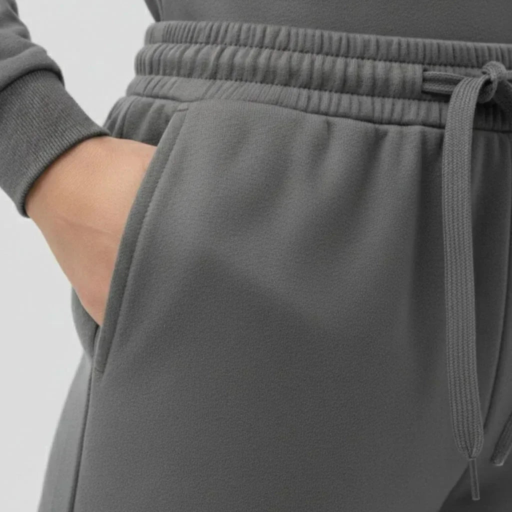 Bresó Women's Pants with Elastic Waist - Gray - We Lovers Beauty