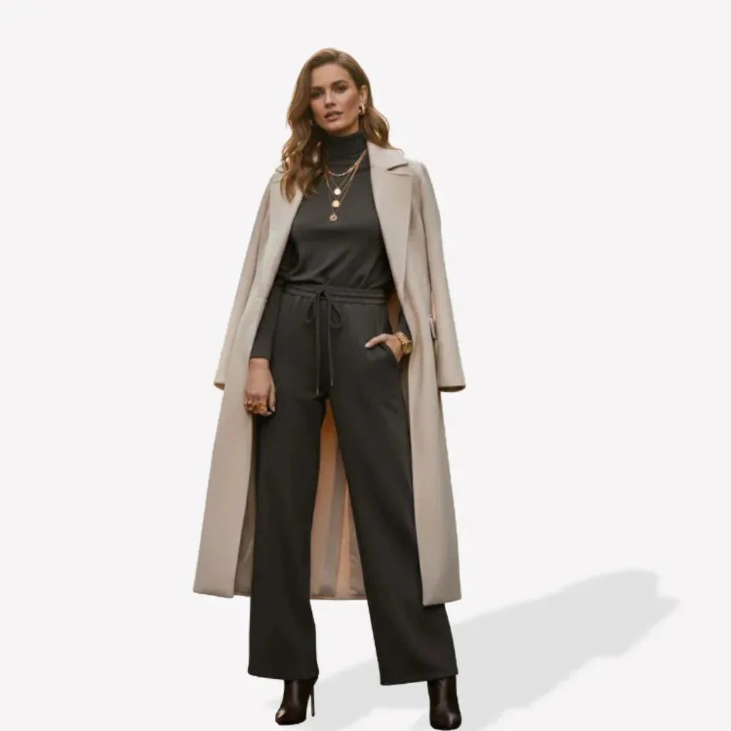 Bresó Women's Pants with Elastic Waist - Gray - We Lovers Beauty