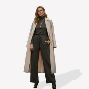 Bresó Women's Pants with Elastic Waist - Gray - We Lovers Beauty