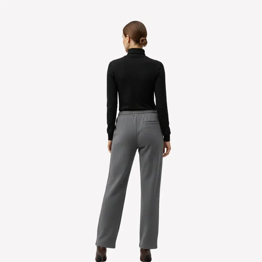Bresó Women's Pants with Elastic Waist - Gray - We Lovers Beauty