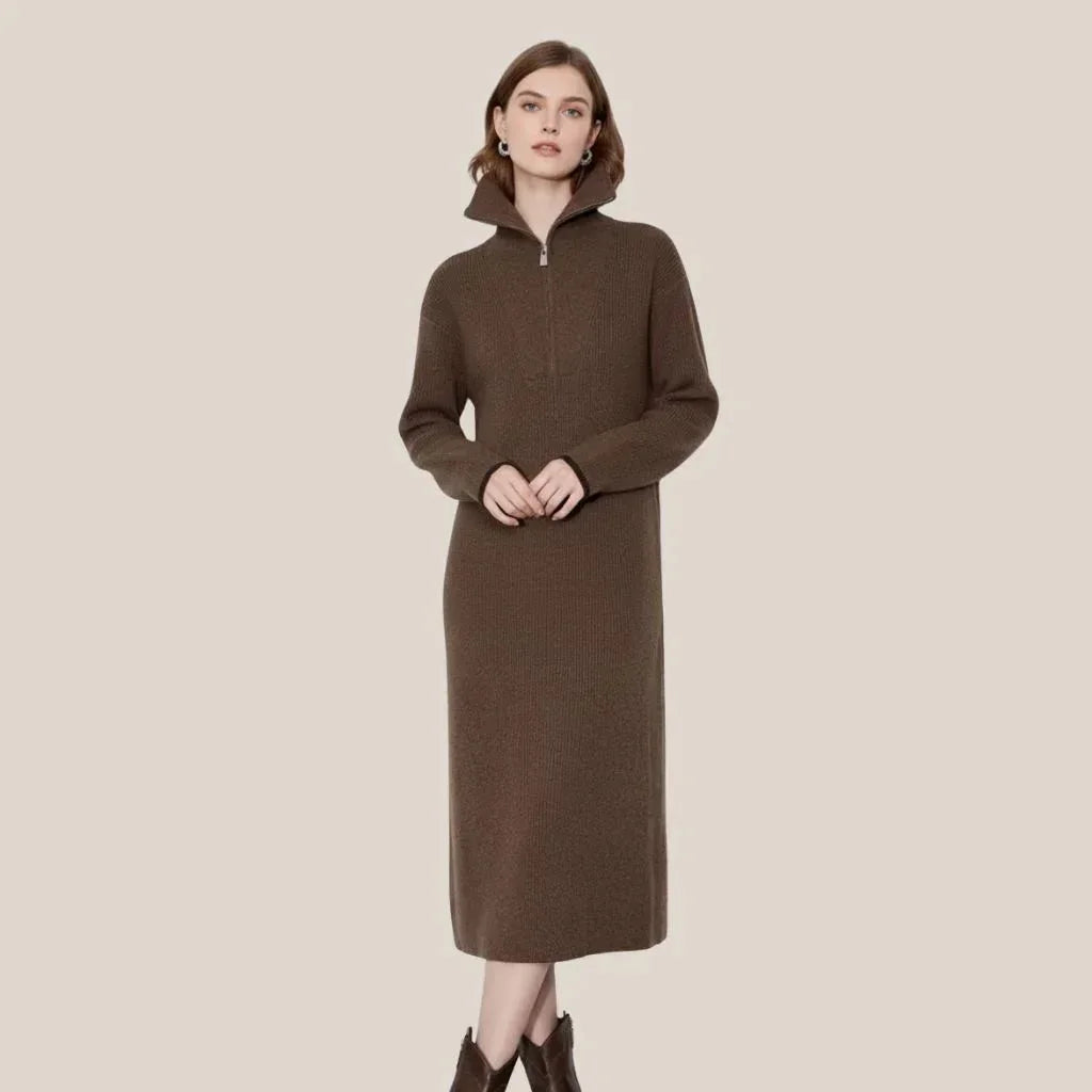 Drie Jumper Dress - Brown - We Lovers Beauty