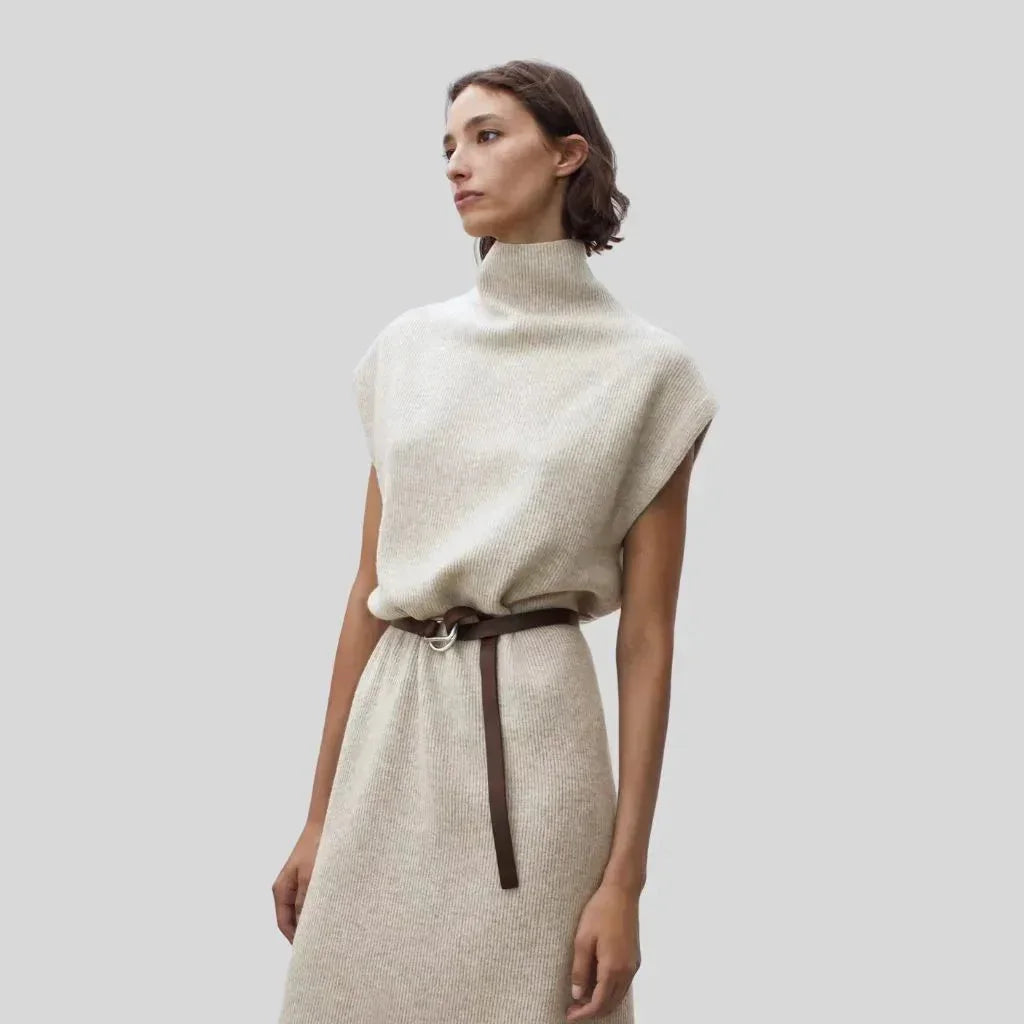 Ethér Knit Dress Khaki - We Lovers Beauty
