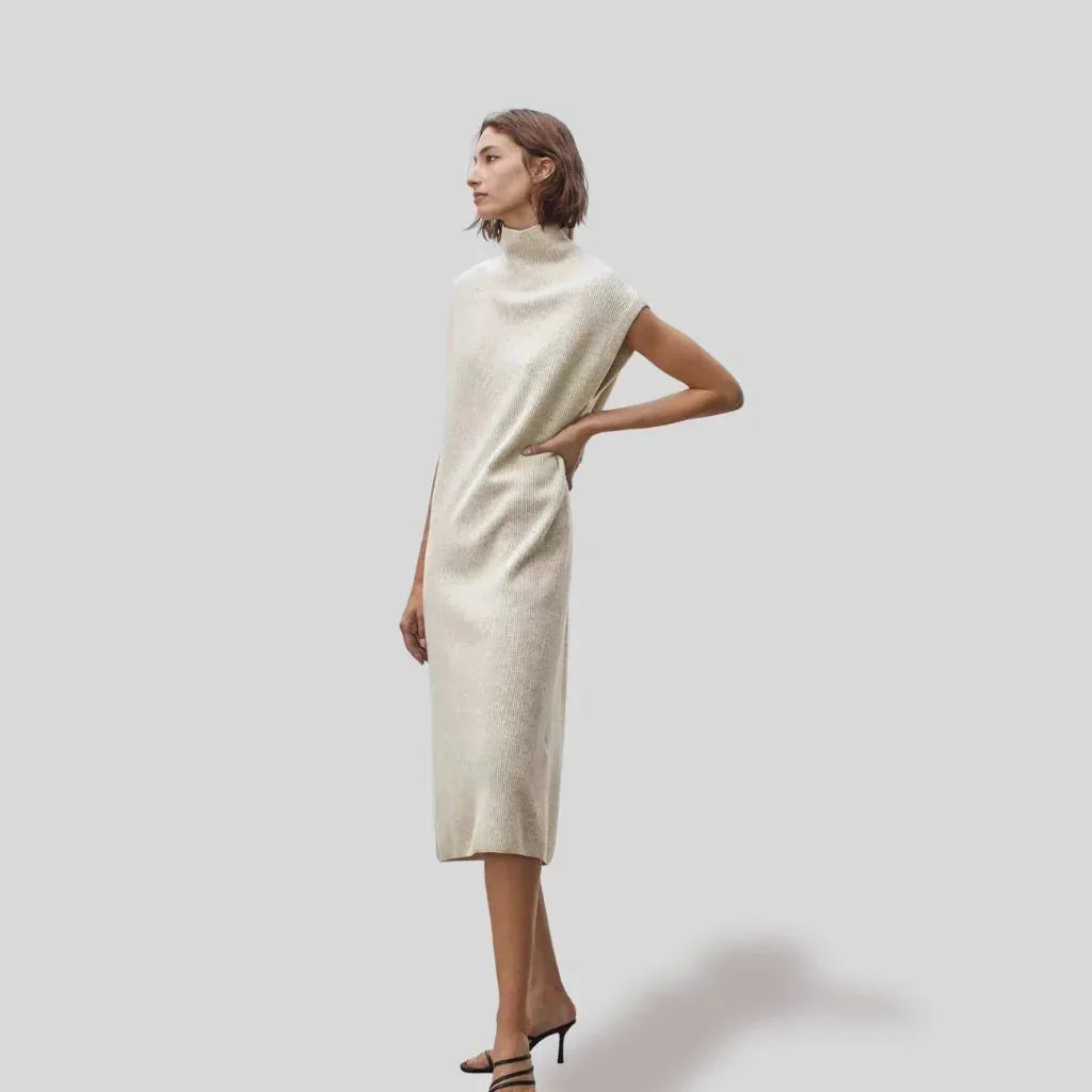 Ethér Knit Dress Khaki - We Lovers Beauty