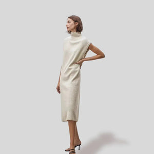 Ethér Knit Dress Khaki - We Lovers Beauty