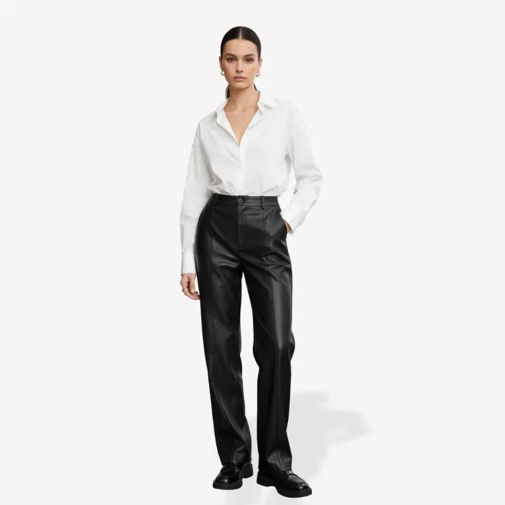Lia Fake Leather Pants for Women – Black - We Lovers Beauty