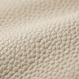 Close-up of beige leather texture