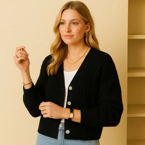 Margot Women's Black Cardigan - We Lovers Beauty