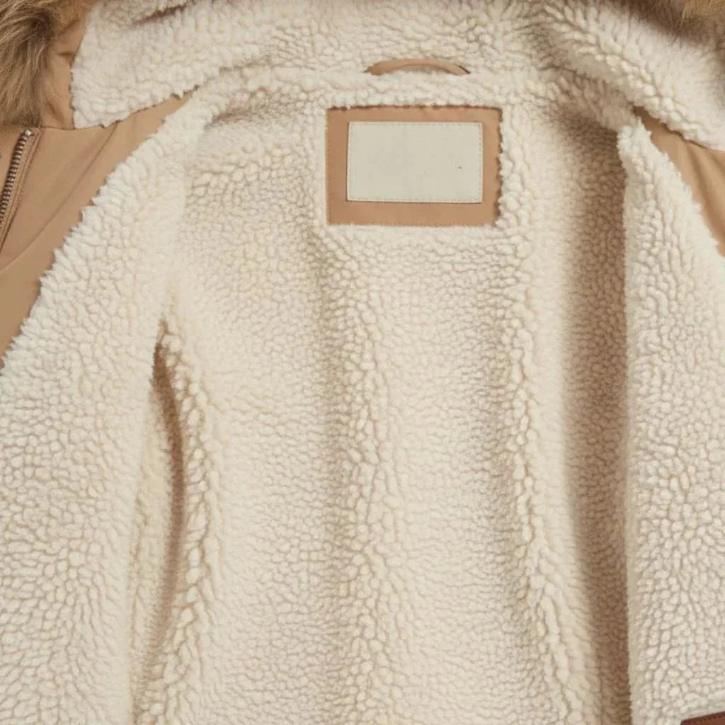 Marry Ladies Fleece Coat - Beige - We Lovers Beauty